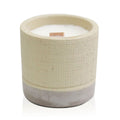 Pot - Grey - Coffee in the ClubConcrete Wooden Wick CandleHeart Notes