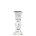 Classic Candle Stand - Whitewash - SmallMango Wood Candle StandsHeart Notes