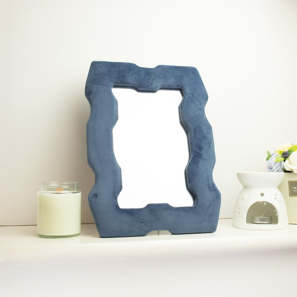 Soft Squiggly Mirror – Chunky Frame – Royal Blue (30.5x22.5x2.3cm)Soft Squiggly MirrorsHeart Notes