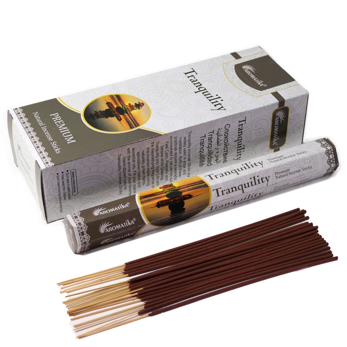 Aromatika Charcoal Free Hex Incense - TranquilityAromatika Charcoal Free Hex Incense SticksHeart Notes