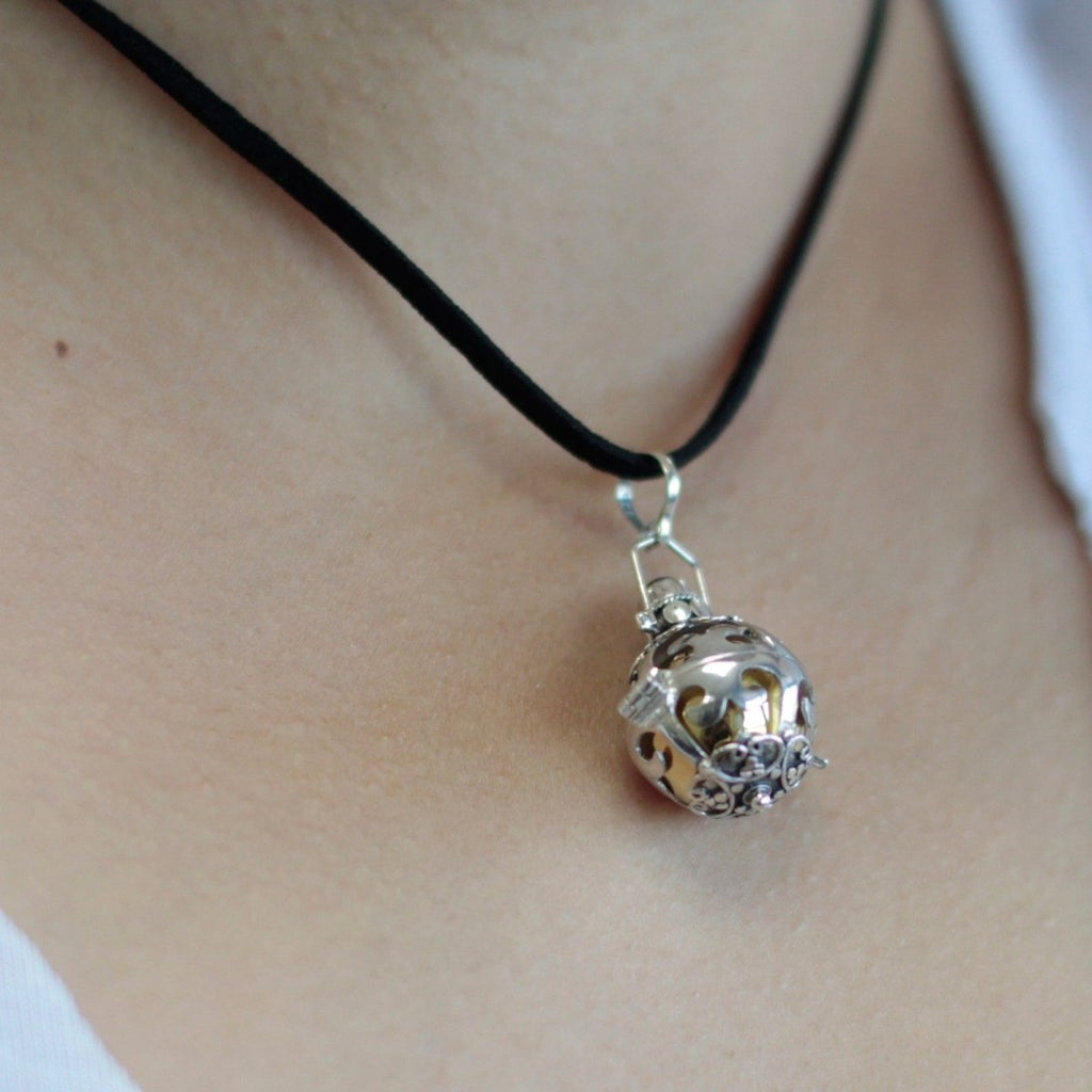 Silver Angel Bell - Dreams - 18mm925 Silver Angel BellsHeart Notes