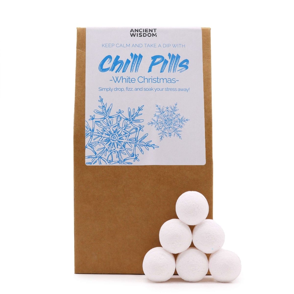Chill Pills Gift Pack 350g - White ChristmasChill Pill Gift PacksHeart Notes