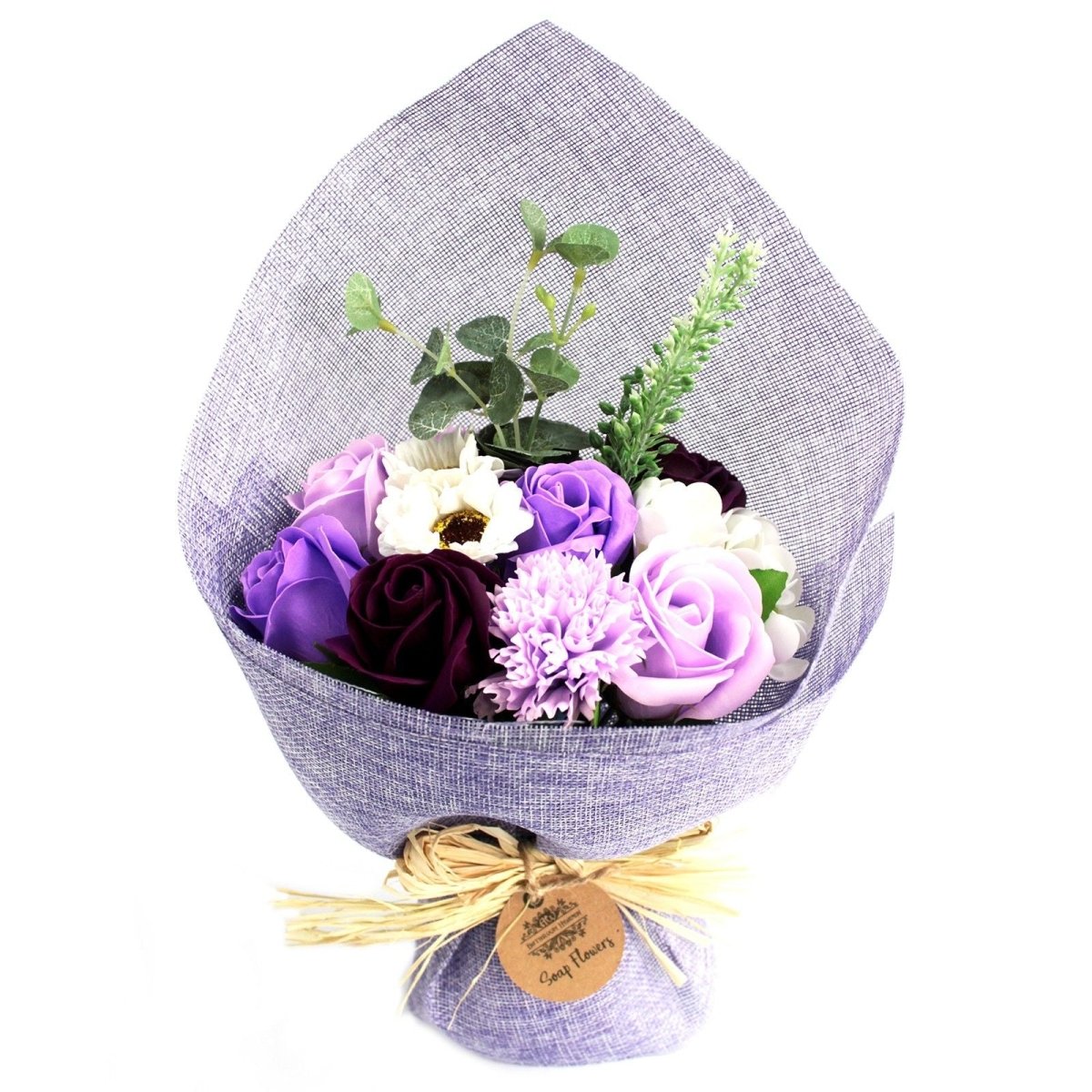 Standing Soap Flower Bouquet - PurpleSoap Flower BouquetsHeart Notes