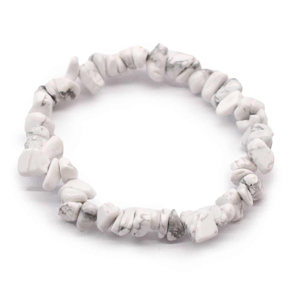 Chipstone Bracelet - White JasperChip Stone BraceletsHeart Notes