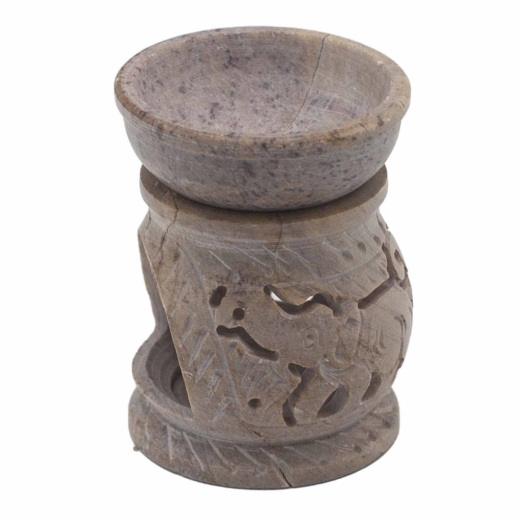 Small Soapstone Oil Burner 8cm - ElephantSoapstone Oil BurnersHeart Notes