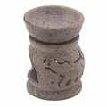 Small Soapstone Oil Burner 8cm - ElephantSoapstone Oil BurnersHeart Notes