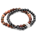 Magnetic Gemstone Bracelet - Leopard SkinMagnetic Gemstone BraceletsHeart Notes