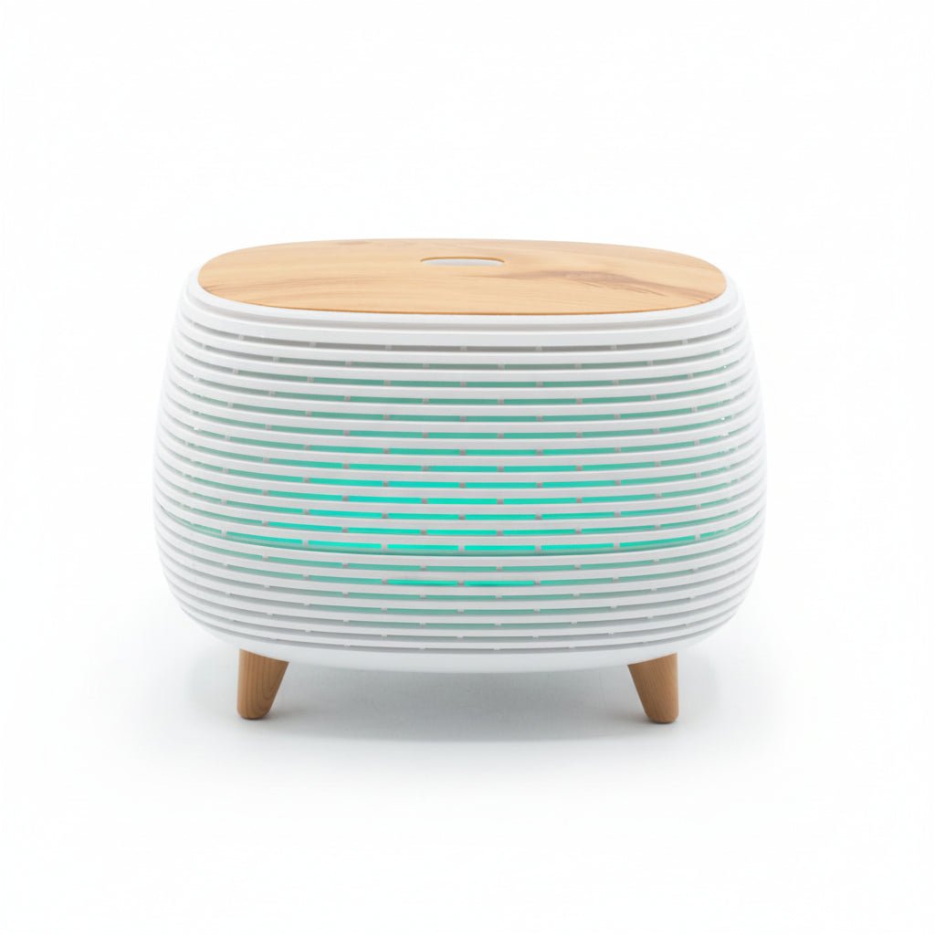 Futuristic Ribbed Aroma Diffuser with Colour - Changing LightAroma DiffusersHeart Notes