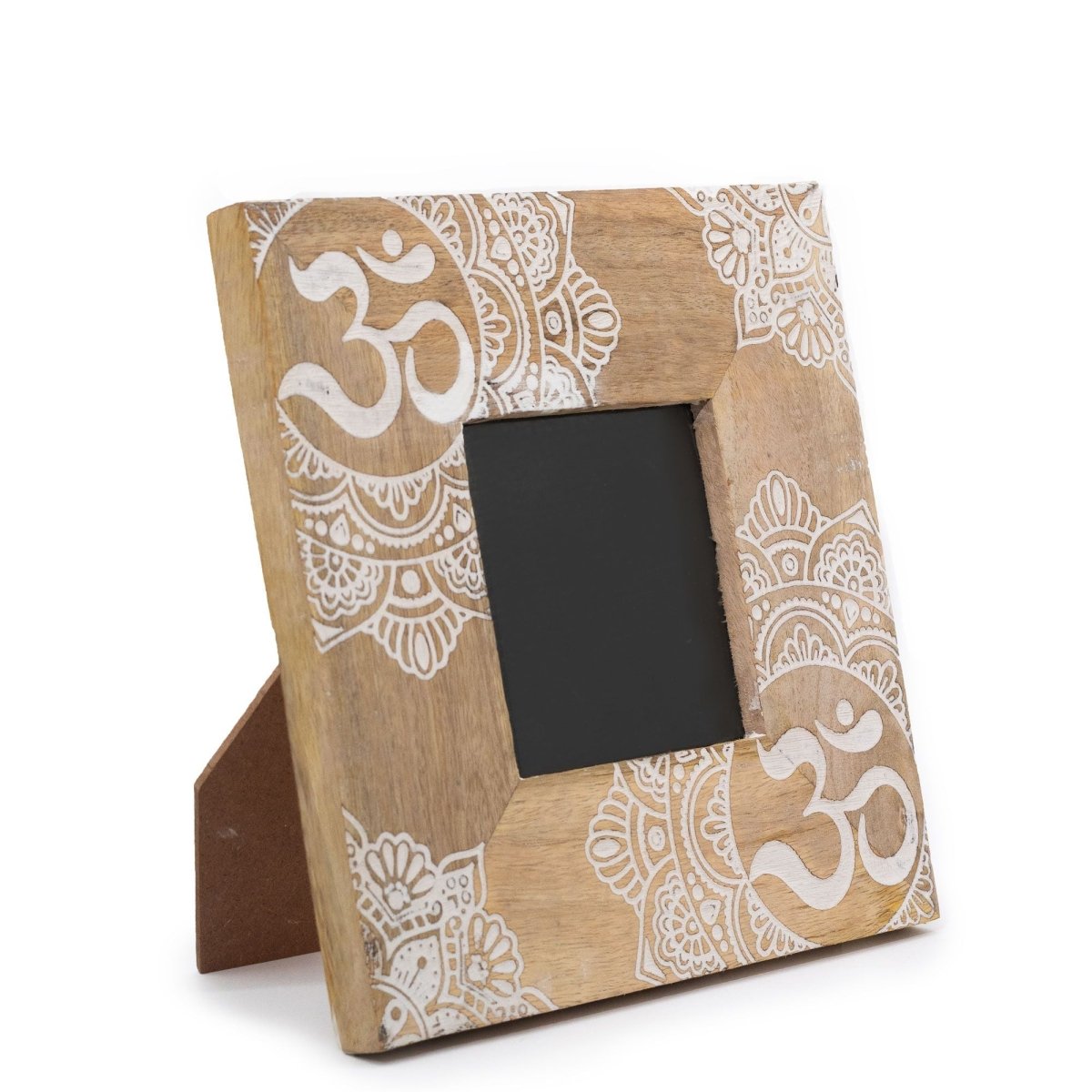 Small Mango Wood Picture Framel (for 10x10cm) 20x20x2cm - Mandala - WhiteMango Wood Picture FramesHeart Notes