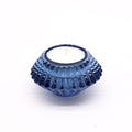 Flower Flip Dinner Candle / Tealight Holder - Royal BlueGlass Candle Holders & JarsHeart Notes