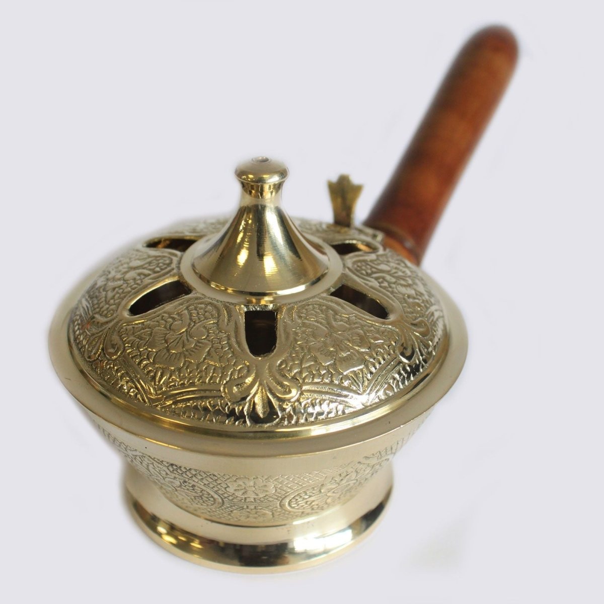 Ornate Censer Incense BurnerTraditional Brass Incense BurnersHeart Notes
