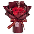 Large Red Roses Bouquet - Love is Eternal - Gift CardSoap Flower BouquetsHeart Notes