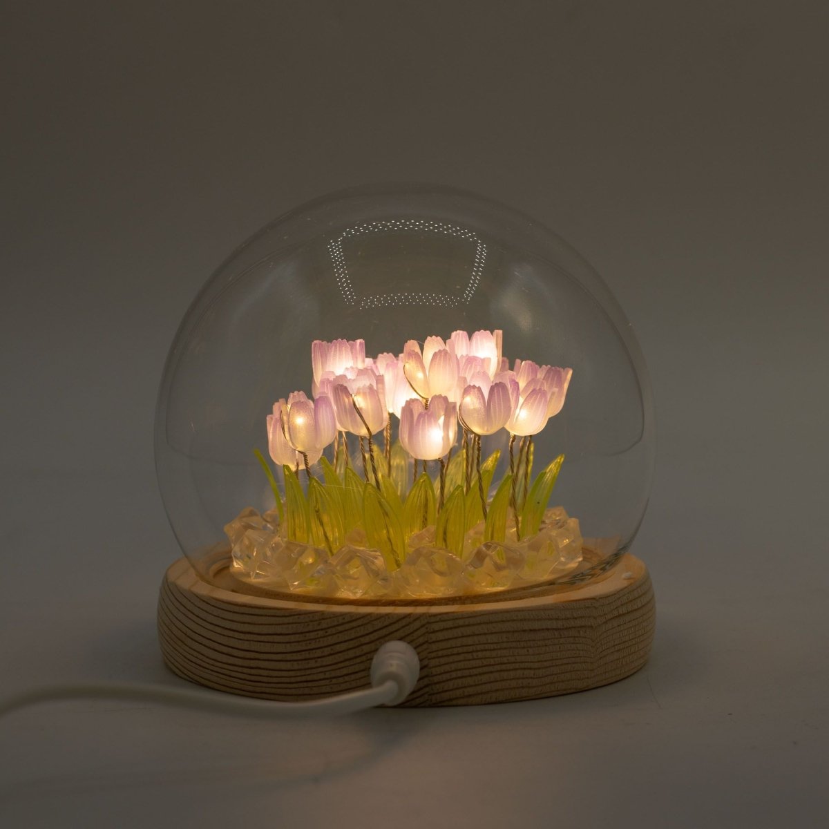 Floral Glow Garden Dome - 20 Tulips - LED USBFloral Glow Garden DomeHeart Notes
