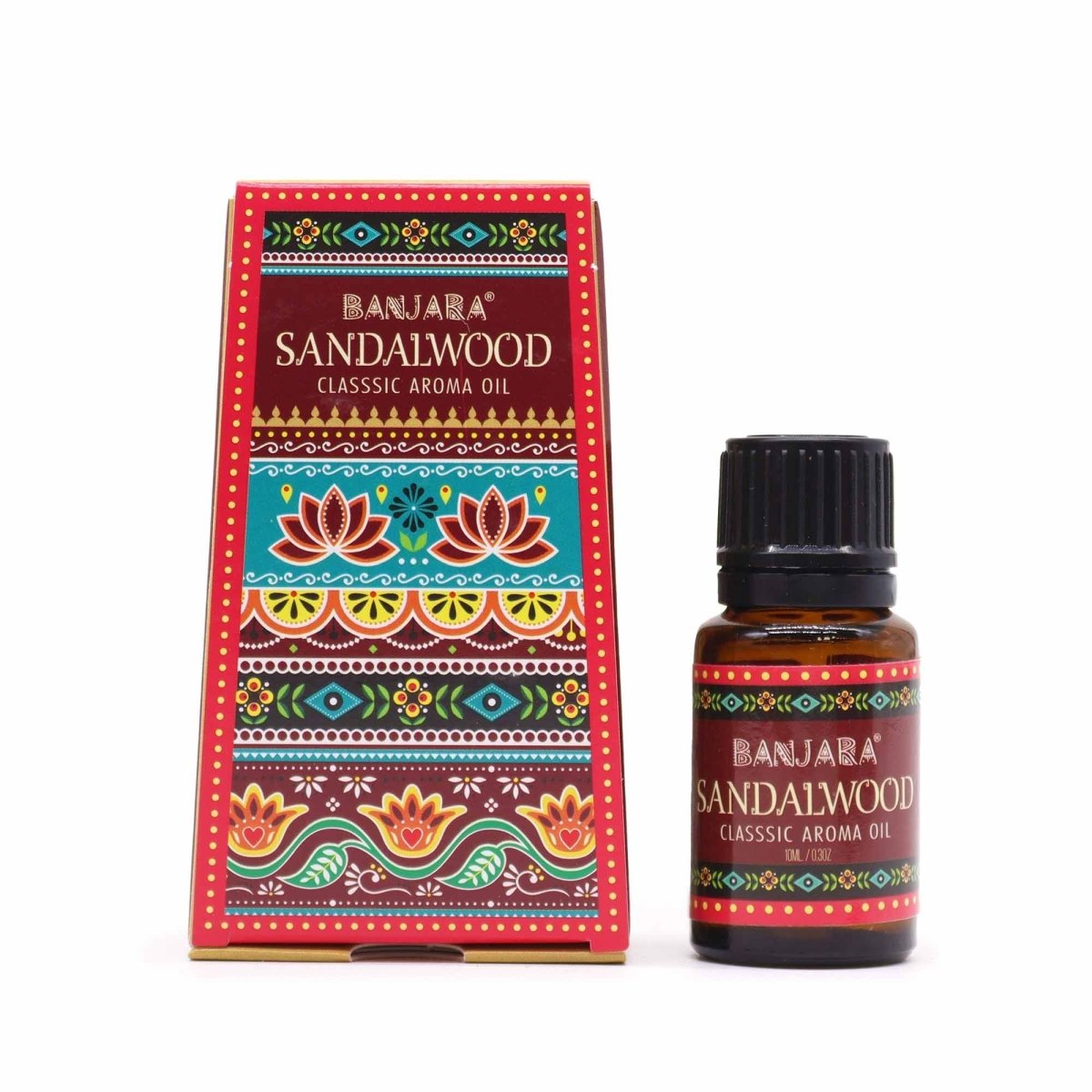 Banjara Indian Fragrance Oil 10ml - SandalwoodBanjara Indian Fragrance OilsHeart Notes