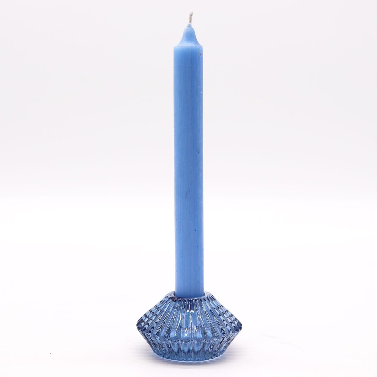 Flower Flip Dinner Candle / Tealight Holder - Royal BlueGlass Candle Holders & JarsHeart Notes