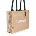 Hop Hare Jute Big Bag - I am RareHop Hare Jute BagHeart Notes