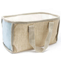 Large Basket Bag - 33x18x20cm - TealStacking Natural Jute BasketsHeart Notes
