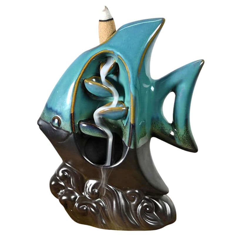 Backflow Incense Burner - Tropical FishBackflow Incense BurnerHeart Notes