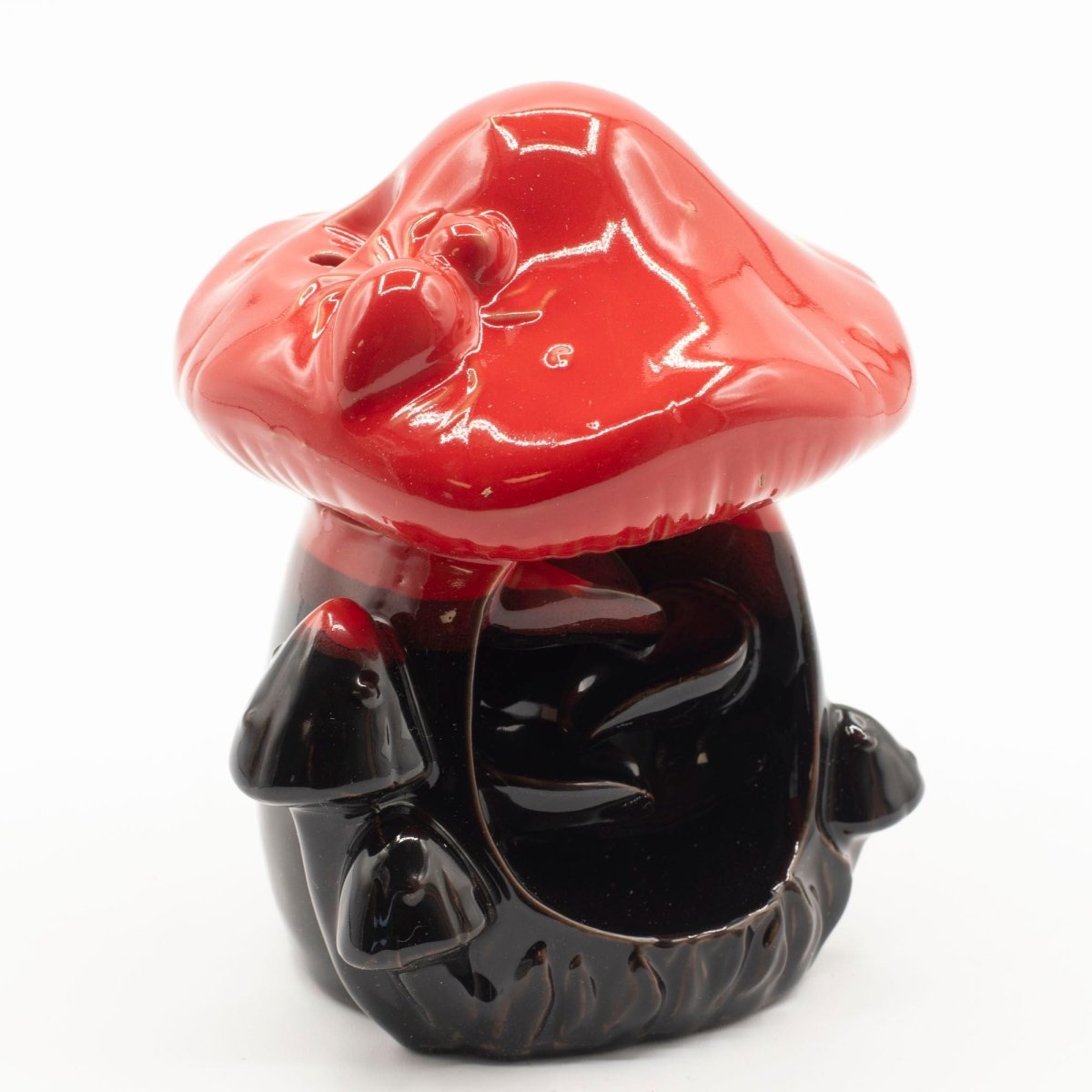 Backflow Incense Burner - Large Red MushroomBackflow Incense BurnerHeart Notes