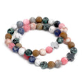 Set of 2 Gemstones Friendship Bracelets - Harmony - Rainbow GemstonesGemstones Friendship BraceletsHeart Notes