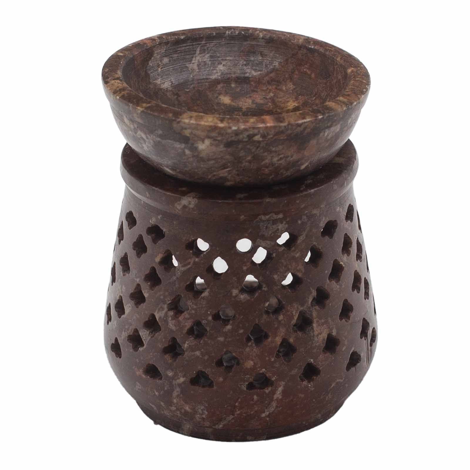 Small Soapstone Oil Burner 8cm - ClassicSoapstone Oil BurnersHeart Notes