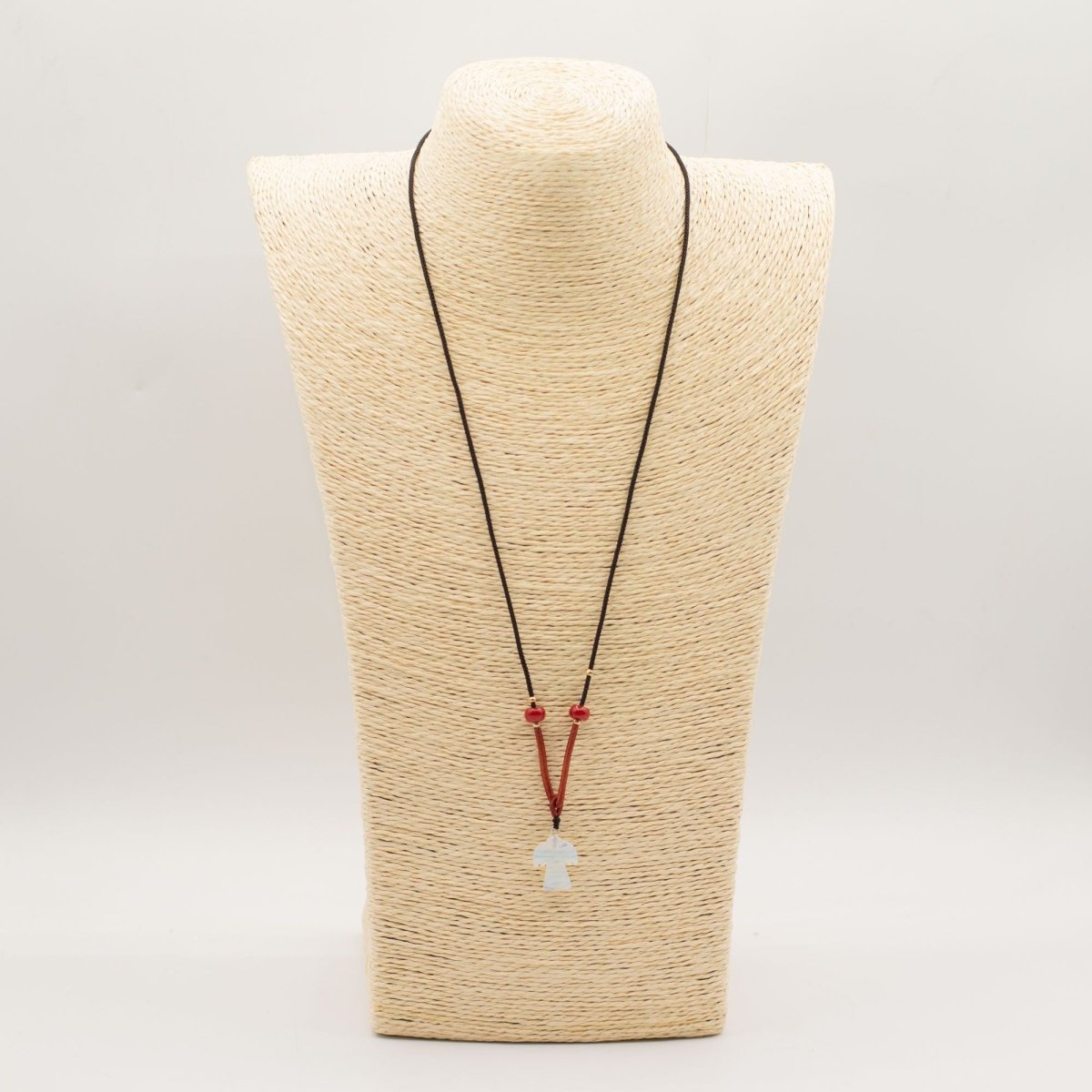 Cord Necklace Gemstone Pendant - Opalite AngelCord Necklace Gemstone PendantsHeart Notes