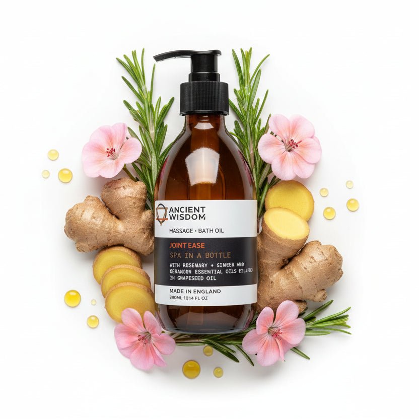 Aromatherapy Massage and Bath Oil - Joint Ease 300mlMassage & Bath Oils - 300ml (With Pump)Heart Notes