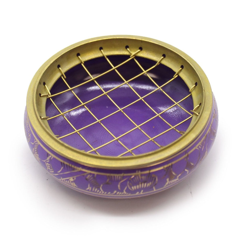 Chakra Charcoal Incense Jar - CrownChakra Charcoal Incense JarHeart Notes