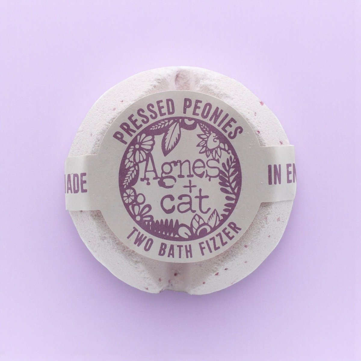 Agnes + Cat Bath Fizzer - Pressed PeoniesAgnes + Cat Bath FizzersHeart Notes
