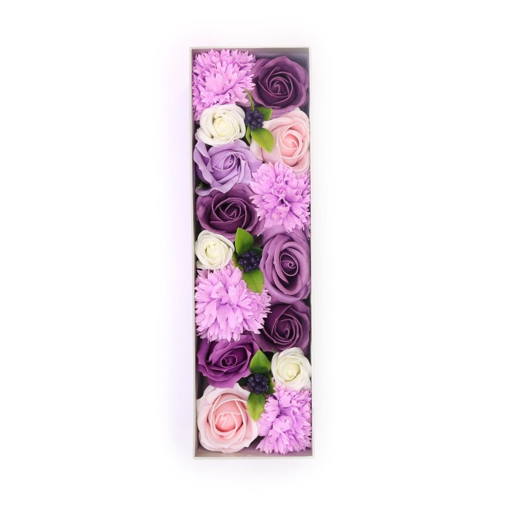 Long Box - Lavender Rose & CarnationSoap Flower Gift BoxesHeart Notes