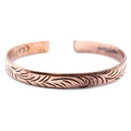 Copper Tibetan Bracelet - Slim Tribal SwirlsTibetan Mantra BraceletHeart Notes