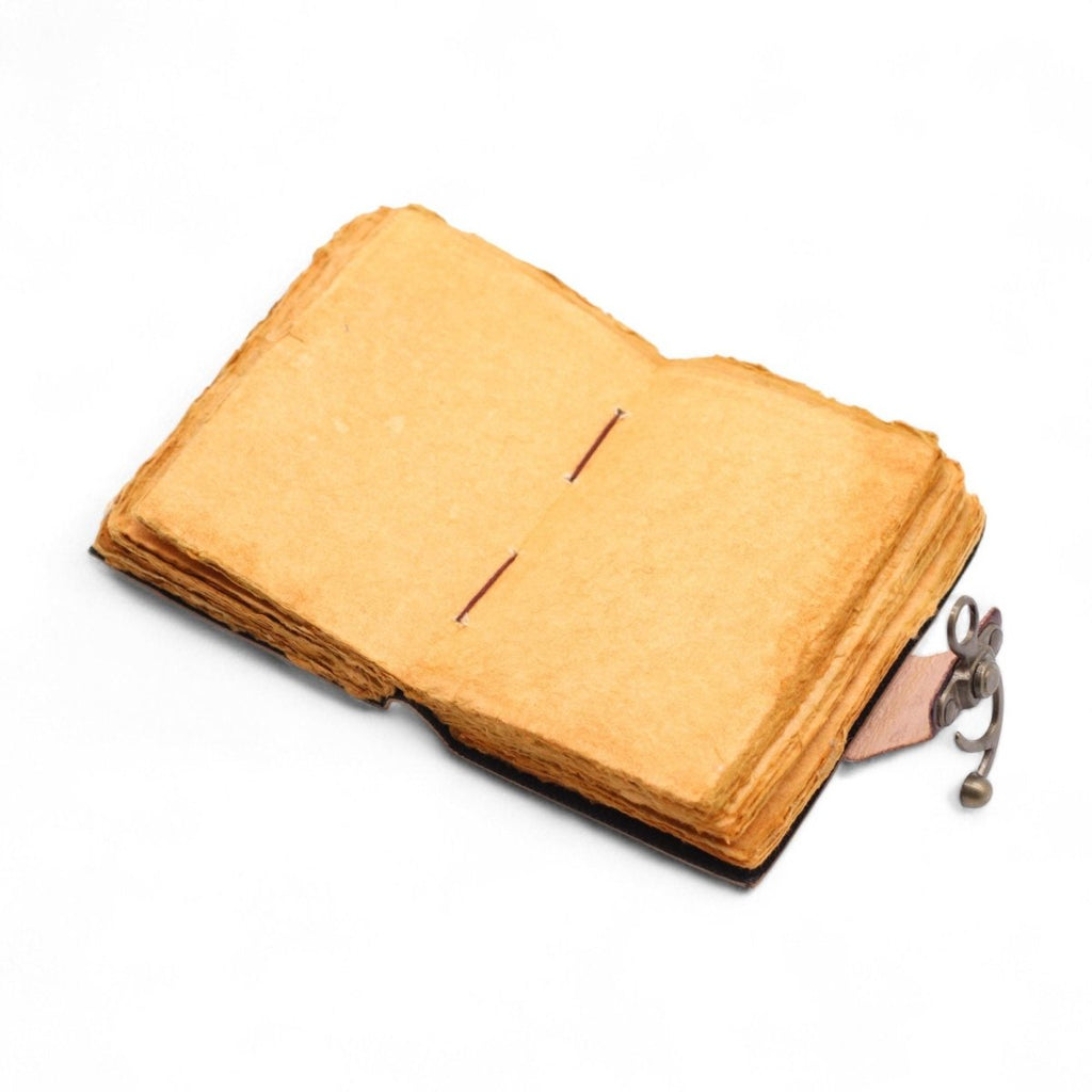 Fat Deckled Leather Notebook – The Book of Untold Stories – 15x10 cmLeather Notebooks – Vintage Style JournalsHeart Notes
