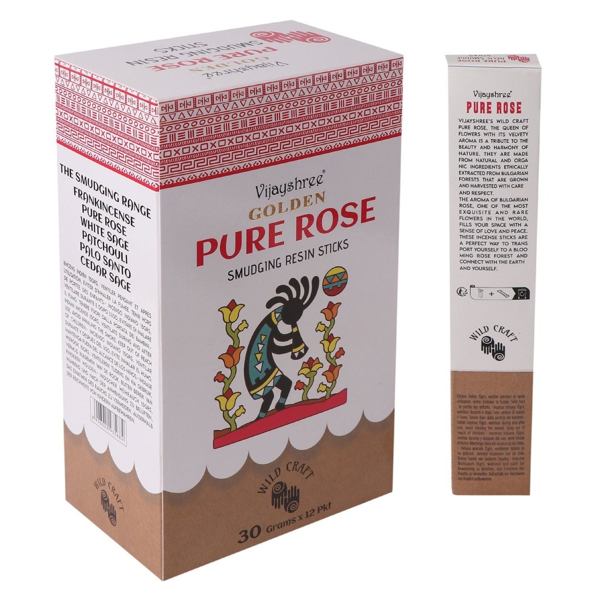 Golden Pure Rose Smudging Resin Sticks – 30gGolden Smudging Resin SticksHeart Notes