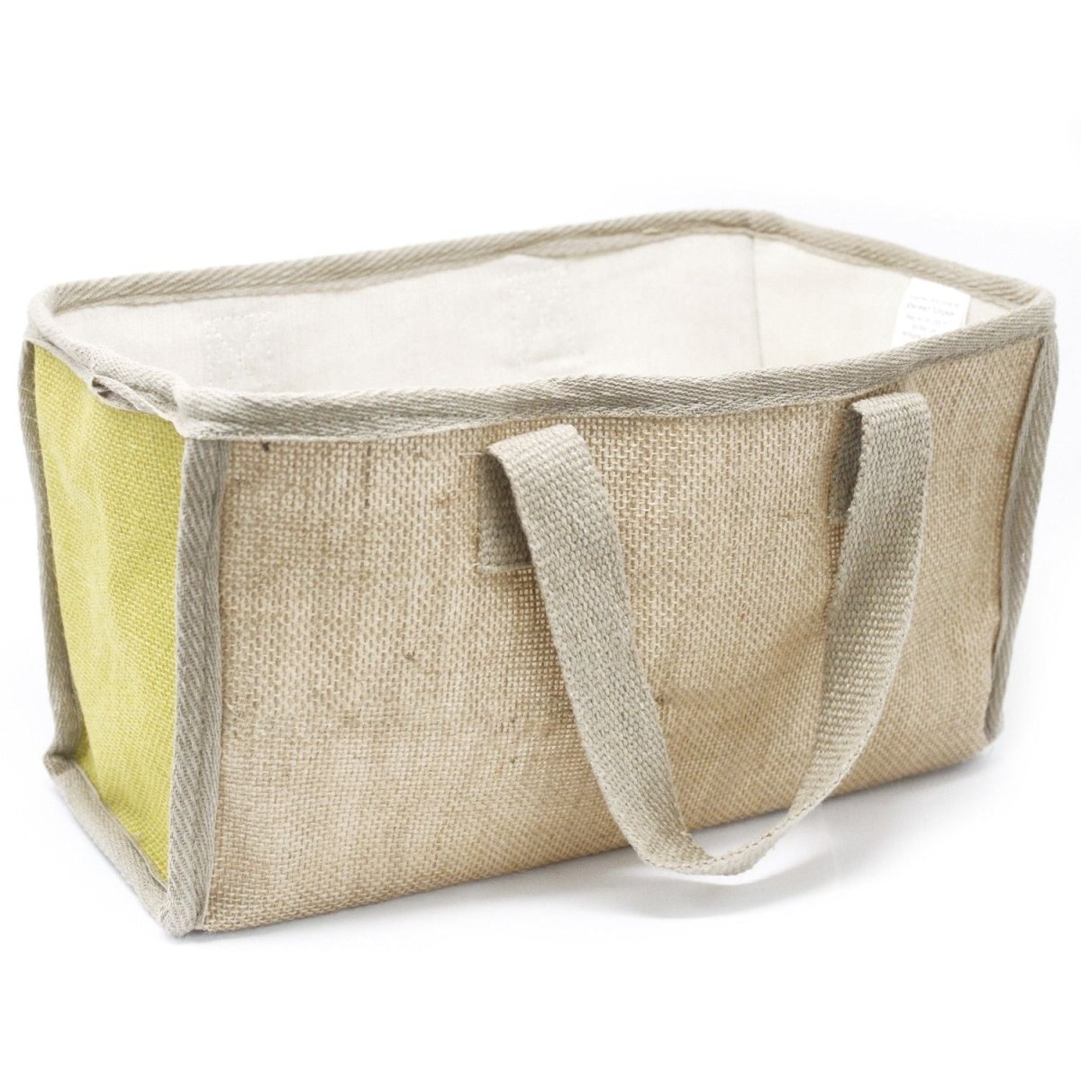 Large Basket Bag - 33x18x20cm - OliveStacking Natural Jute BasketsHeart Notes