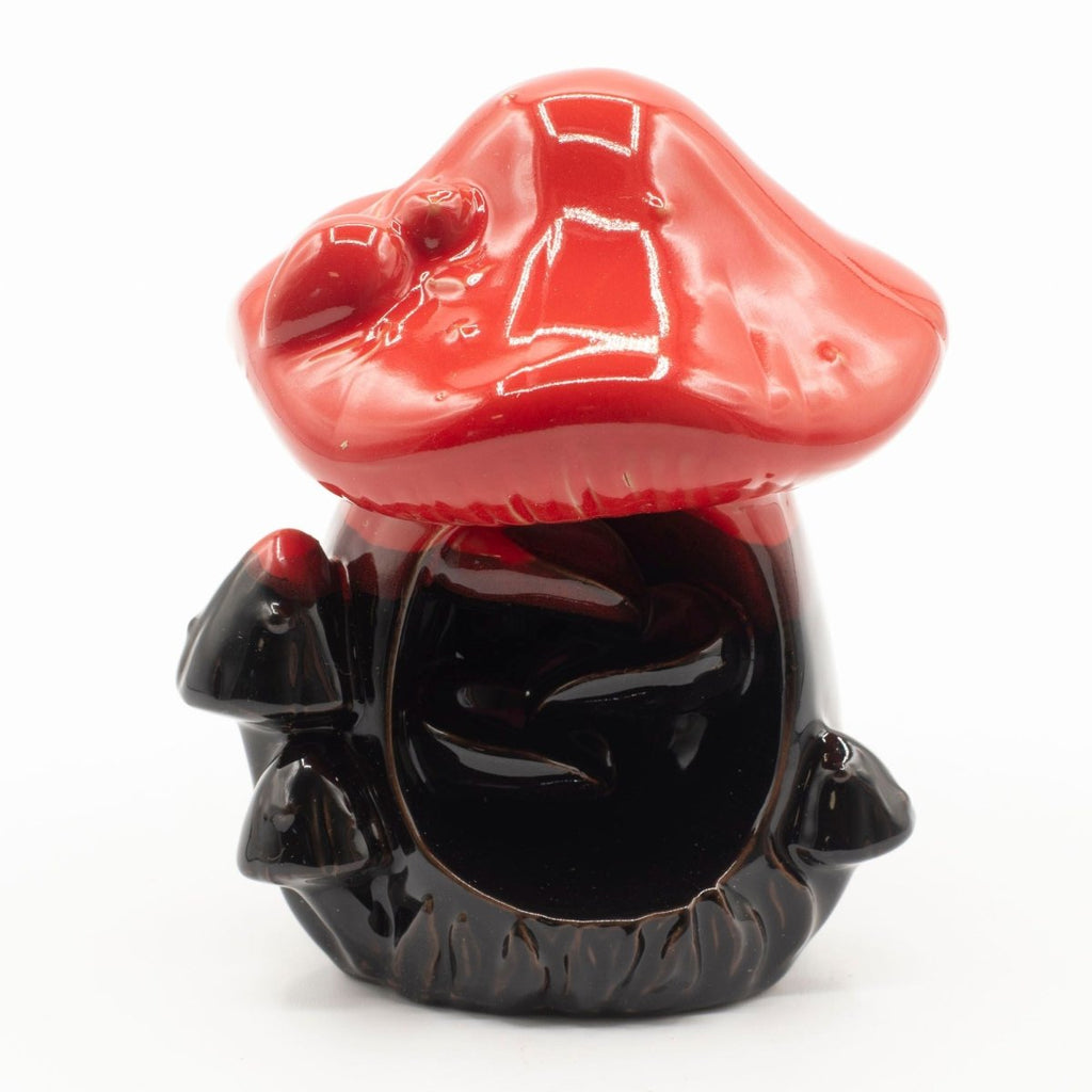 Backflow Incense Burner - Large Red MushroomBackflow Incense BurnerHeart Notes