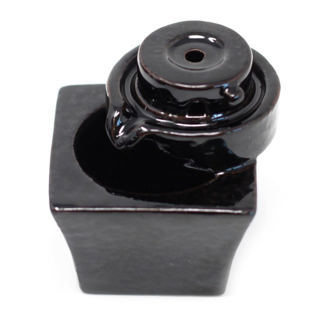 Back Flow Incense Burner - Round to SquareBackflow Incense BurnerHeart Notes