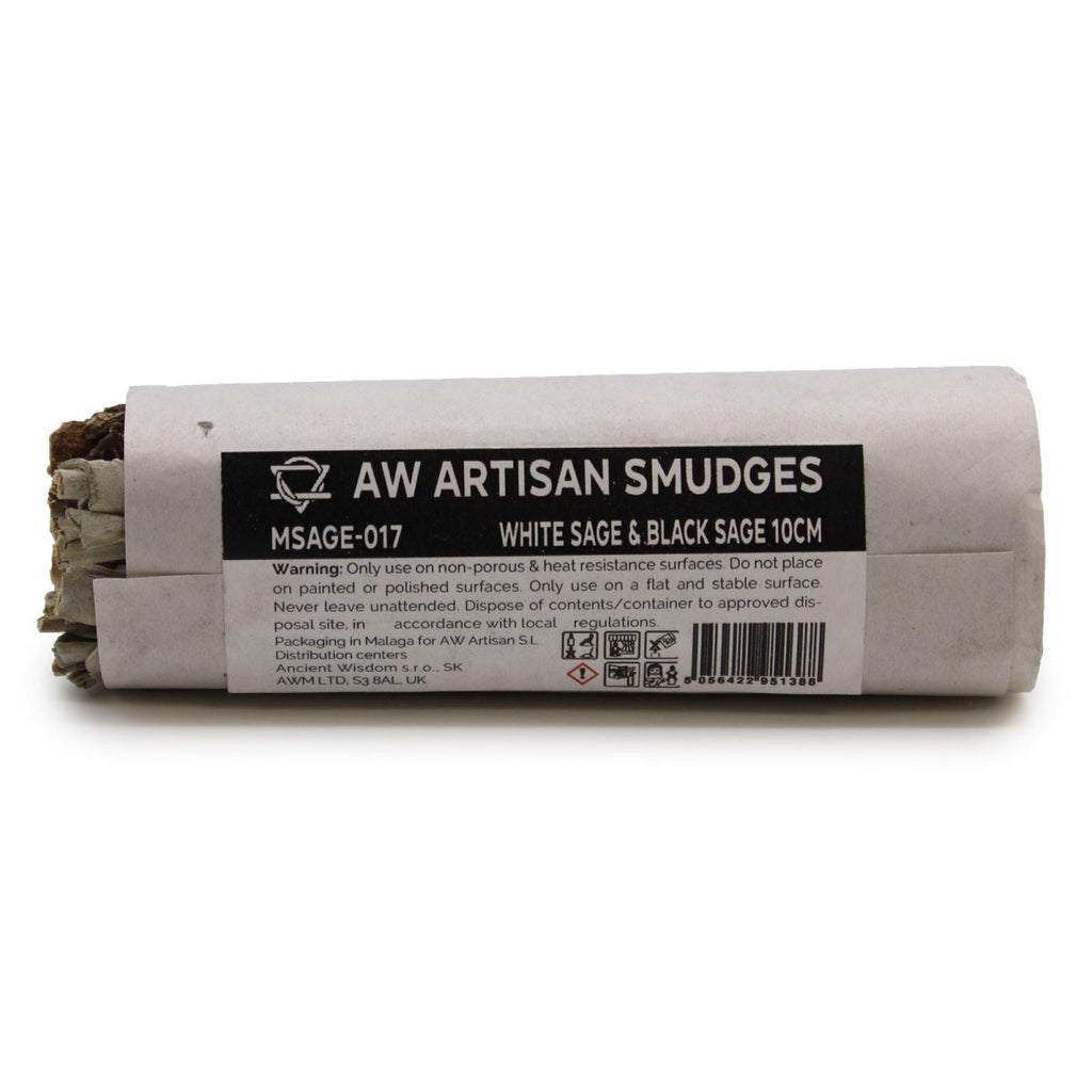 Smudge Stick - White Sage & Black Sage 10cmSmudge Sticks - individually wrappedHeart Notes