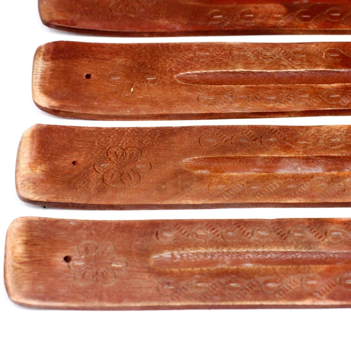 Carved Mango Wood Ashcatcher 10"Incense HoldersHeart Notes