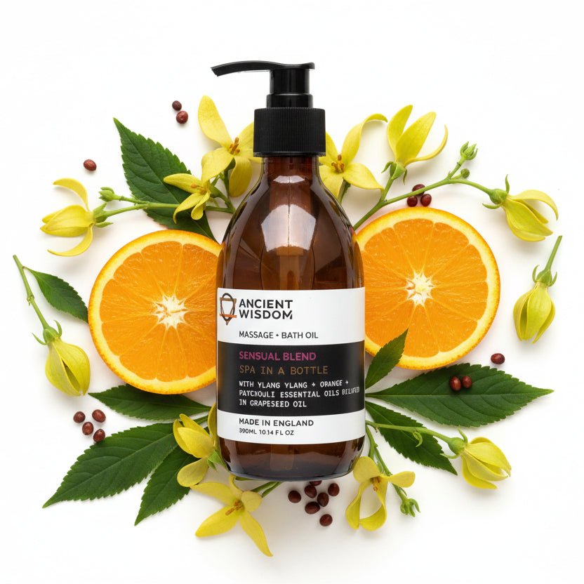 Aromatherapy Massage and Bath Oil - Sensual 300mlMassage & Bath Oils - 300ml (With Pump)Heart Notes