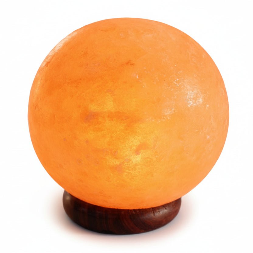 Salt Lamp Ball - Big Wooden BaseQuality Himalayan Salt Lamps & Candle HoldersHeart Notes