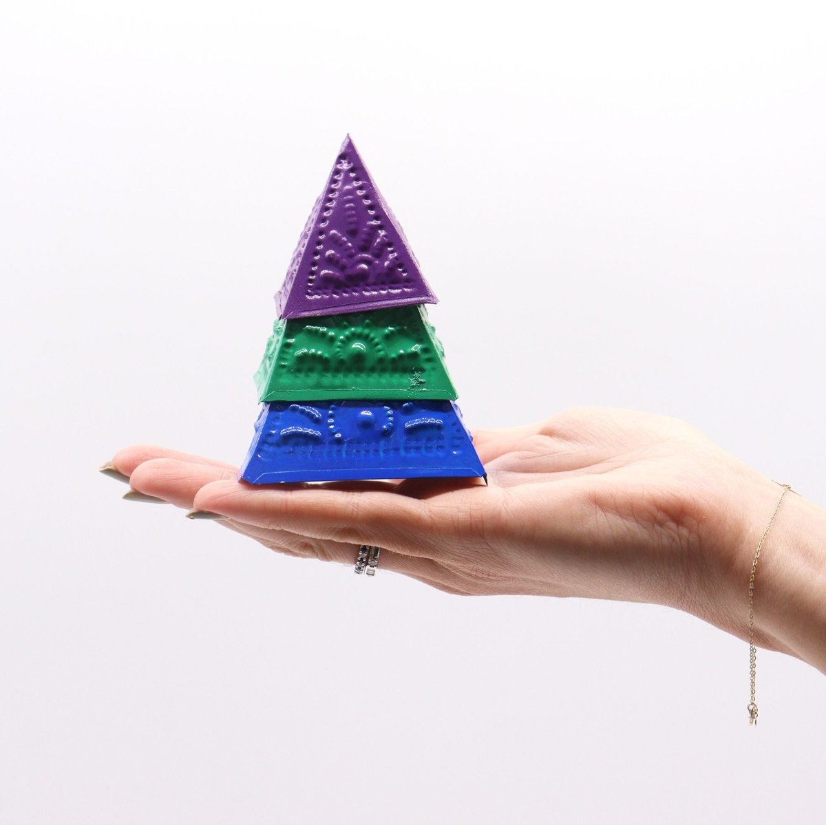 Incense Powder Mould Set - Blue Green PurpleIncense Powder Mould SetHeart Notes