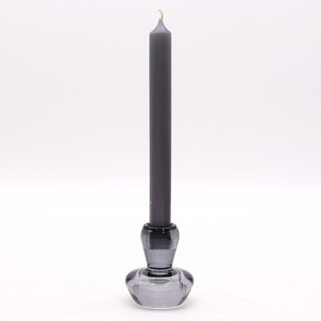 Mushroom Flip Dinner Candle / Tealight Holder - Midnight GreyGlass Candle Holders & JarsHeart Notes