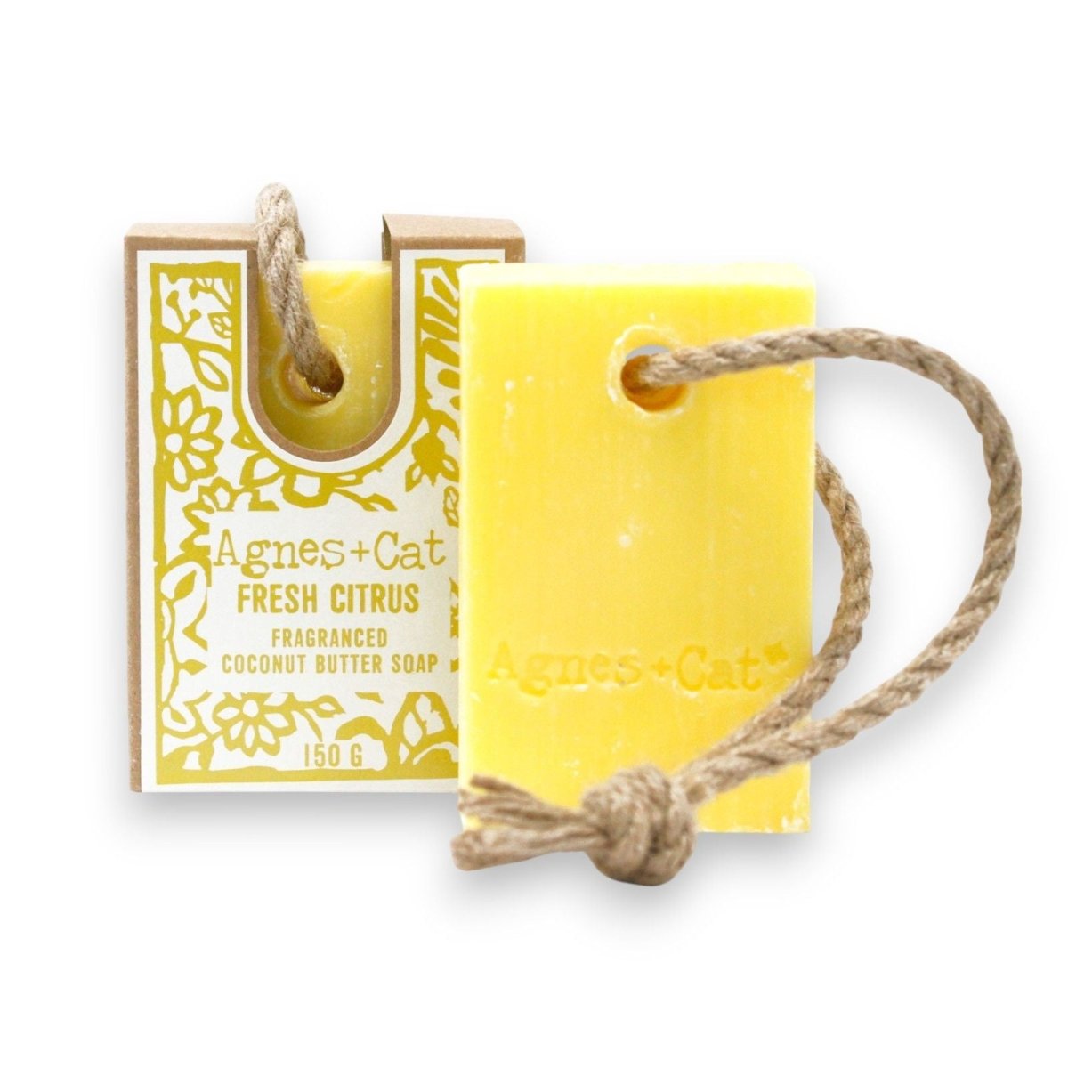 Agnes + Cat Soap On A Rope - Fresh CitrusAgnes + Cat Soap on a RopeHeart Notes