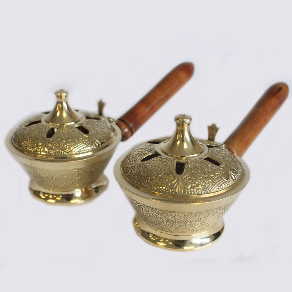Ornate Censer Incense BurnerTraditional Brass Incense BurnersHeart Notes