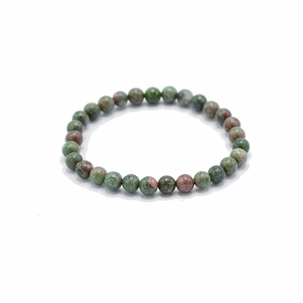 Gemstone Manifestation Bracelet - Green Jasper - GrowthGemstone Bracelets for ManifestationHeart Notes
