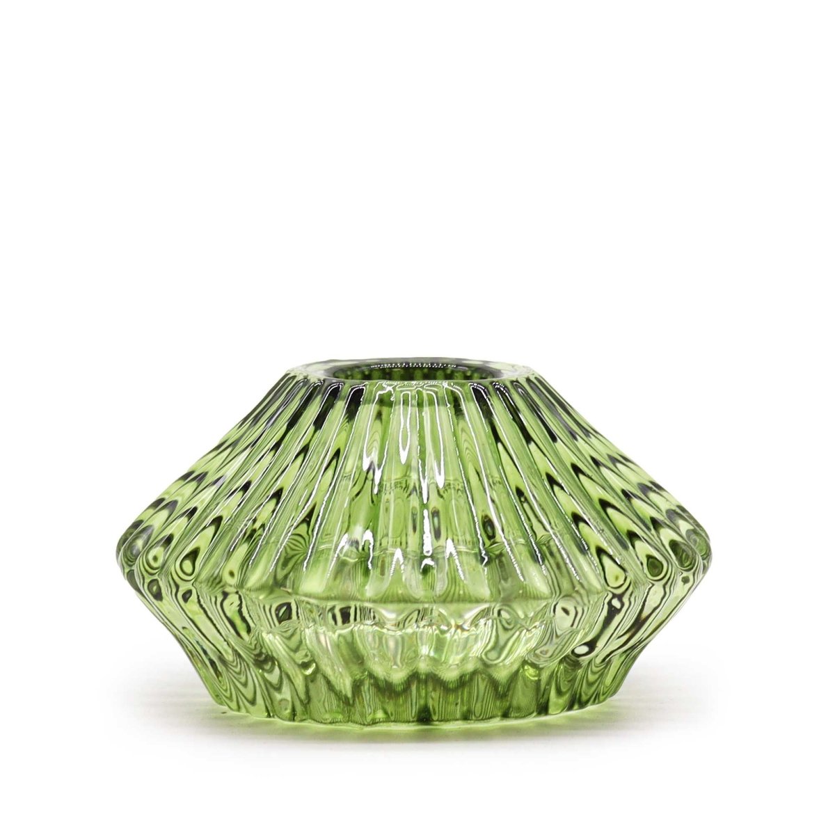 Flower Flip Dinner Candle / Tealight Holder - Garden JadeGlass Candle Holders & JarsHeart Notes