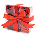 Set of 9 Soap Flowers - Red RosesLuxury Soap FlowersHeart Notes