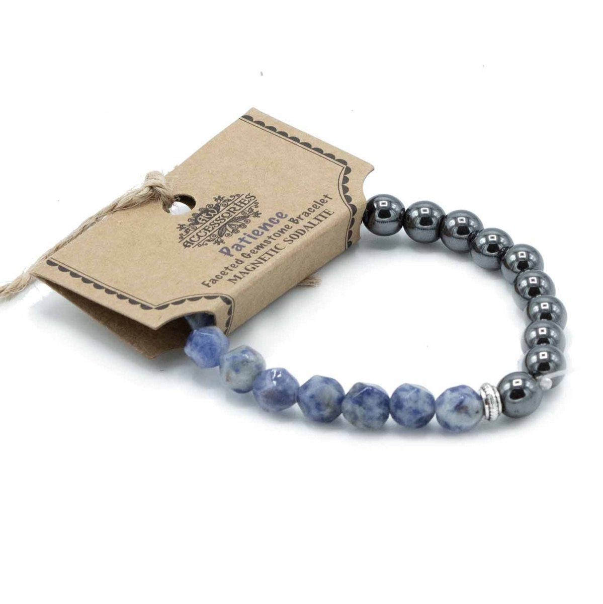 Faceted Gemstone Bracelet - Magnetic SodaliteFaceted Gemstone BraceletsHeart Notes