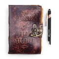 Fat Deckled Leather Notebook – The Book of Untold Stories – 15x10 cmLeather Notebooks – Vintage Style JournalsHeart Notes