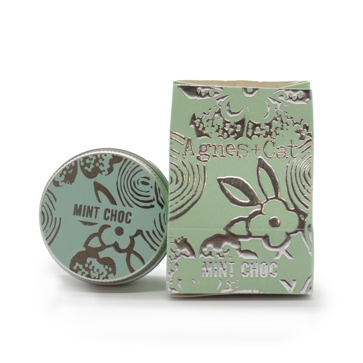 Agnes + Cat Lip Balm - Mint ChocolateAgnes + Cat Natural Lip Balms 12gHeart Notes